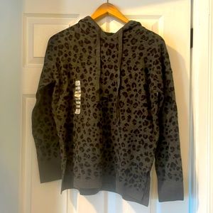 Cheetah print super soft knit hoodie